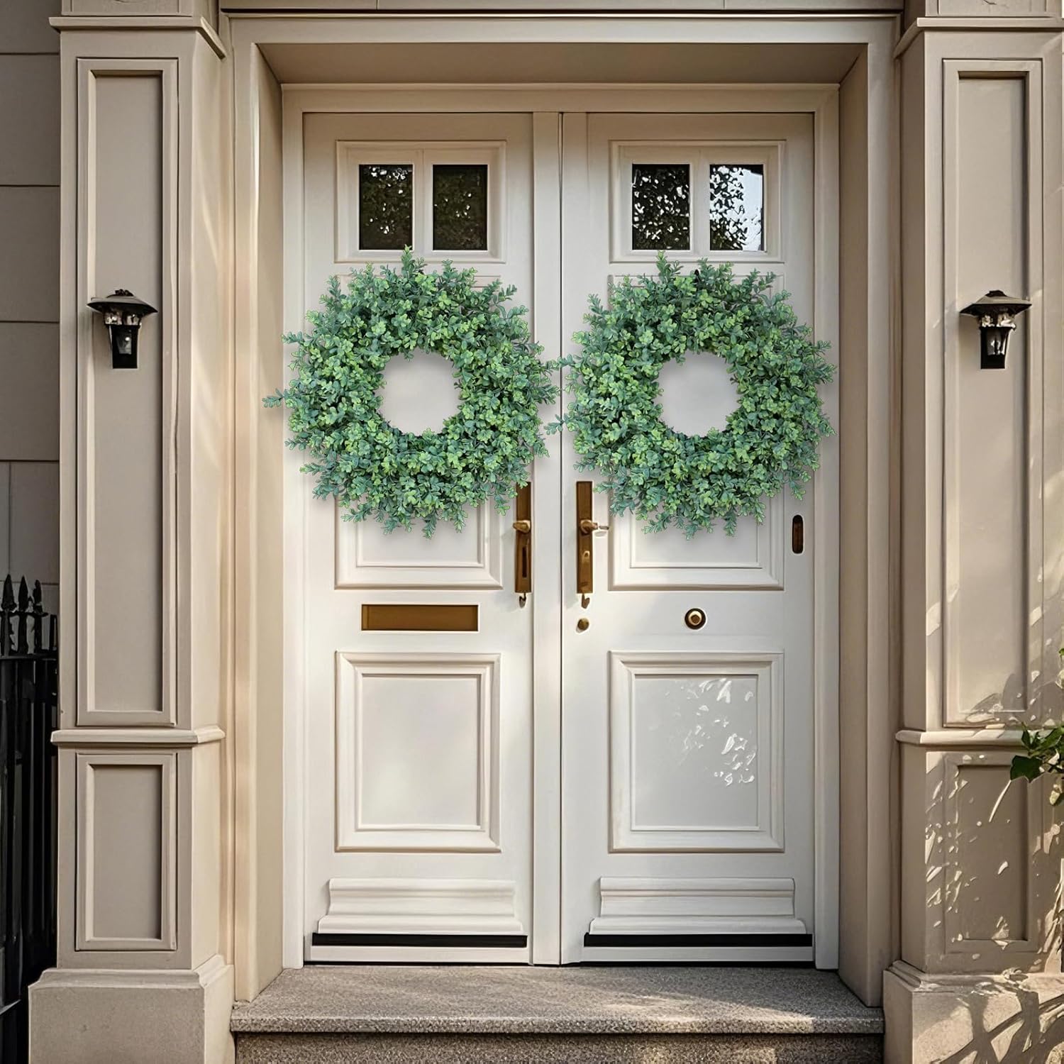26 Artificial Boxwood Wreath for Front Door