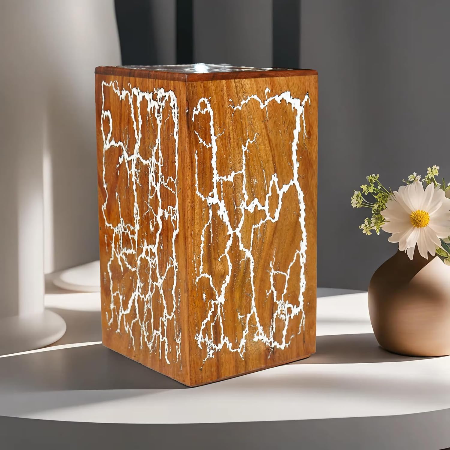 Best Urn for Human Ashes Large Wooden Cremation Urn