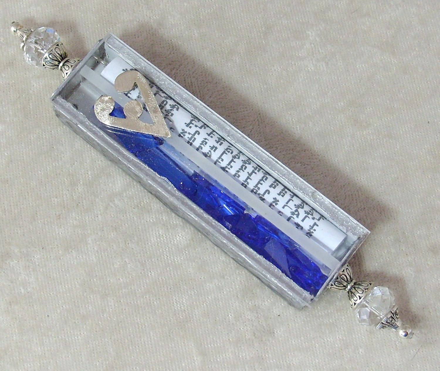 Handmade Jewish Wedding Glass Kit Deep Sapphire
