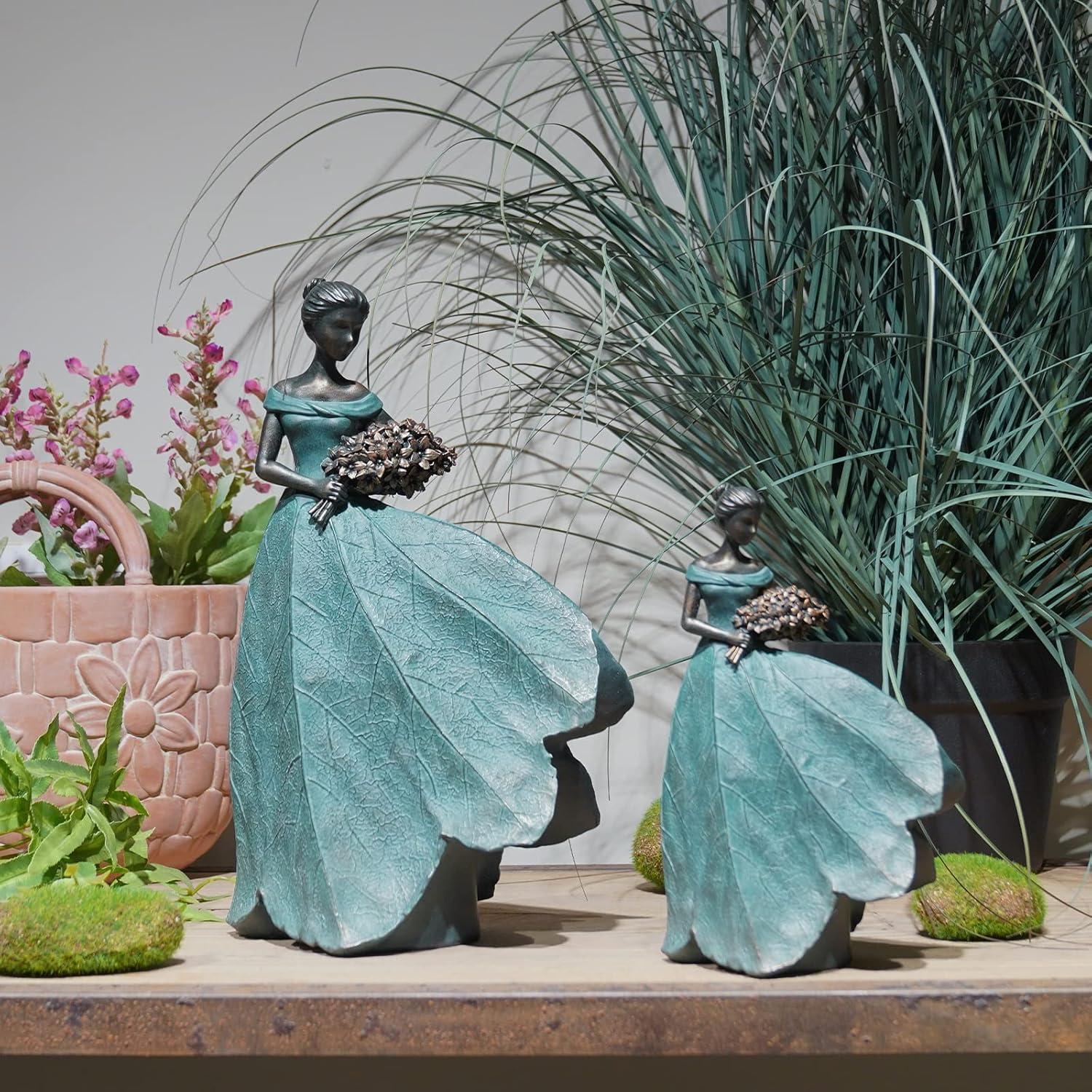 Guichifun Fairy Statue Leaf Angel Girl Home Decor