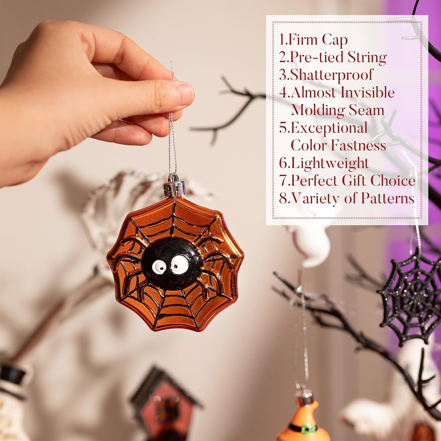 Valery Madelyn Halloween Ornaments Set for Mini Tree 12pcs