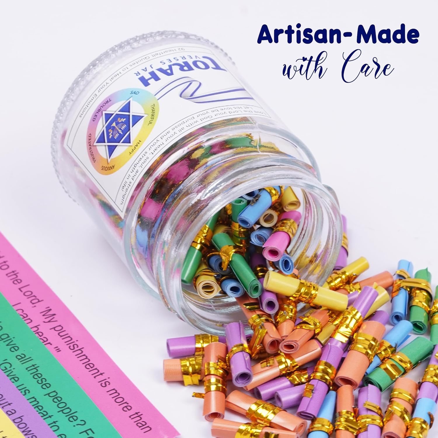92 Color Coded Torah Verses Jar for Daily Inspiration 1