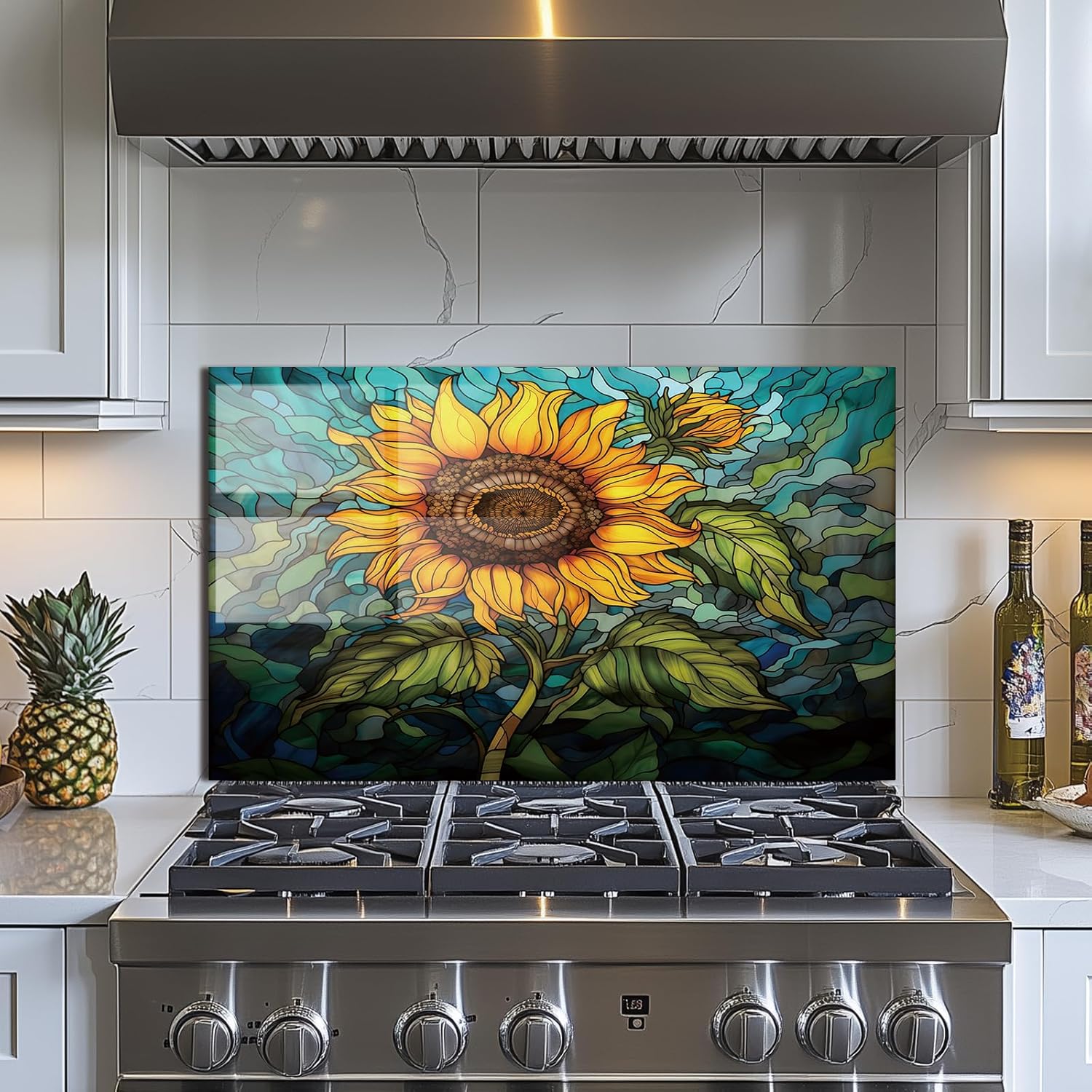 Evgosm Tempered Glass Backsplash 30x18