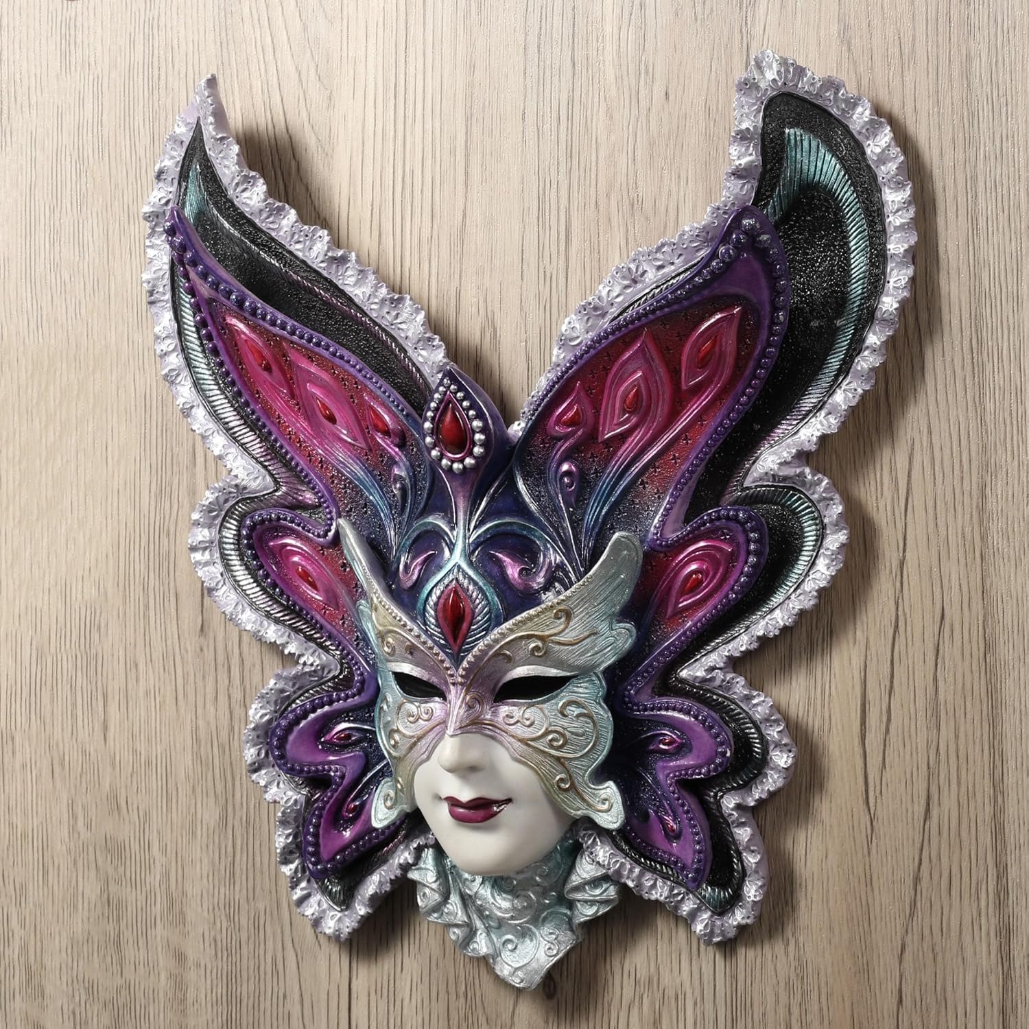 Veronese Design 11 38 Inch Butterfly Venetian Mask Sculpture