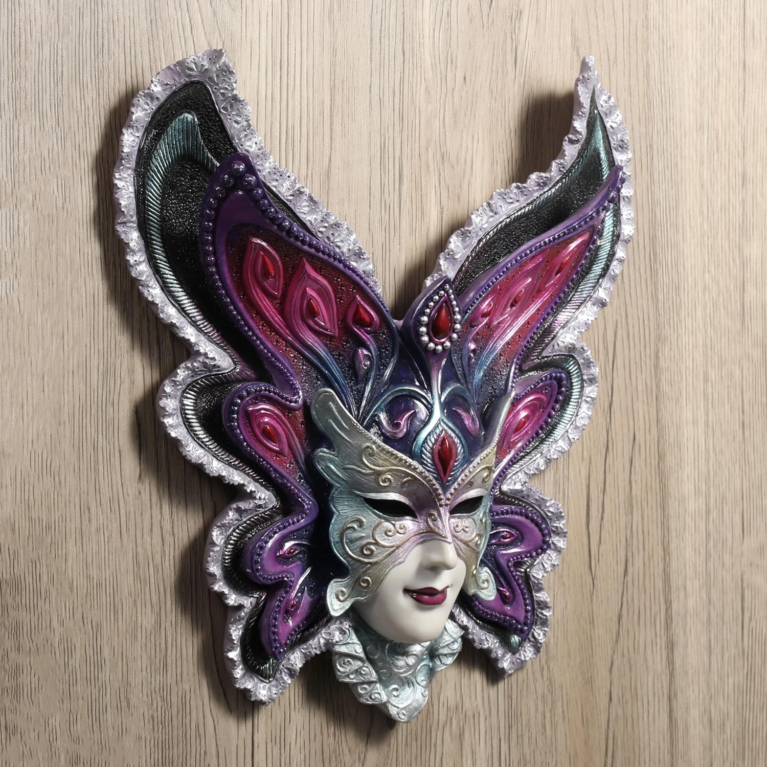 Veronese Design 11 38 Inch Butterfly Venetian Mask Sculpture