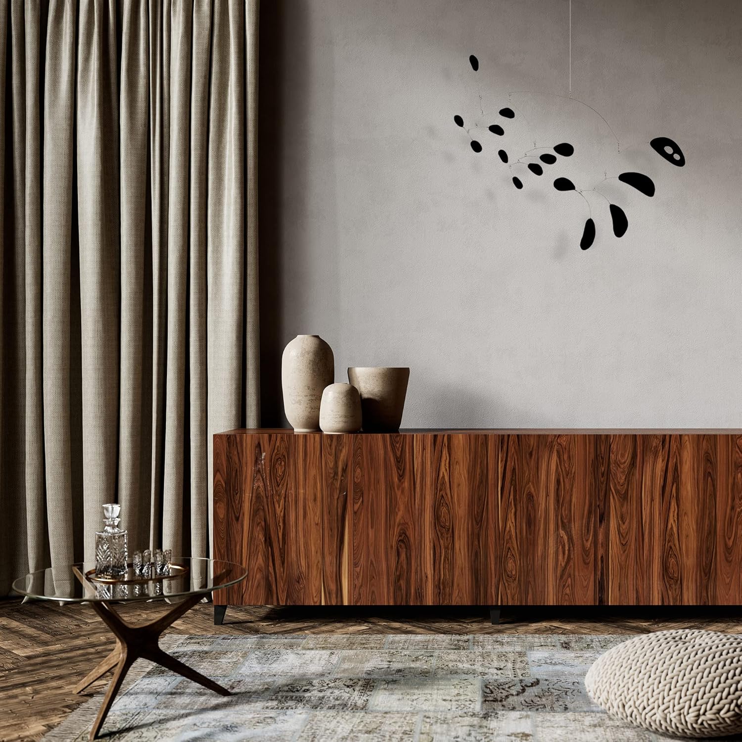 Elegant HipCat Art Mobile 27 x 32 - Retro Mid Century Modern Design