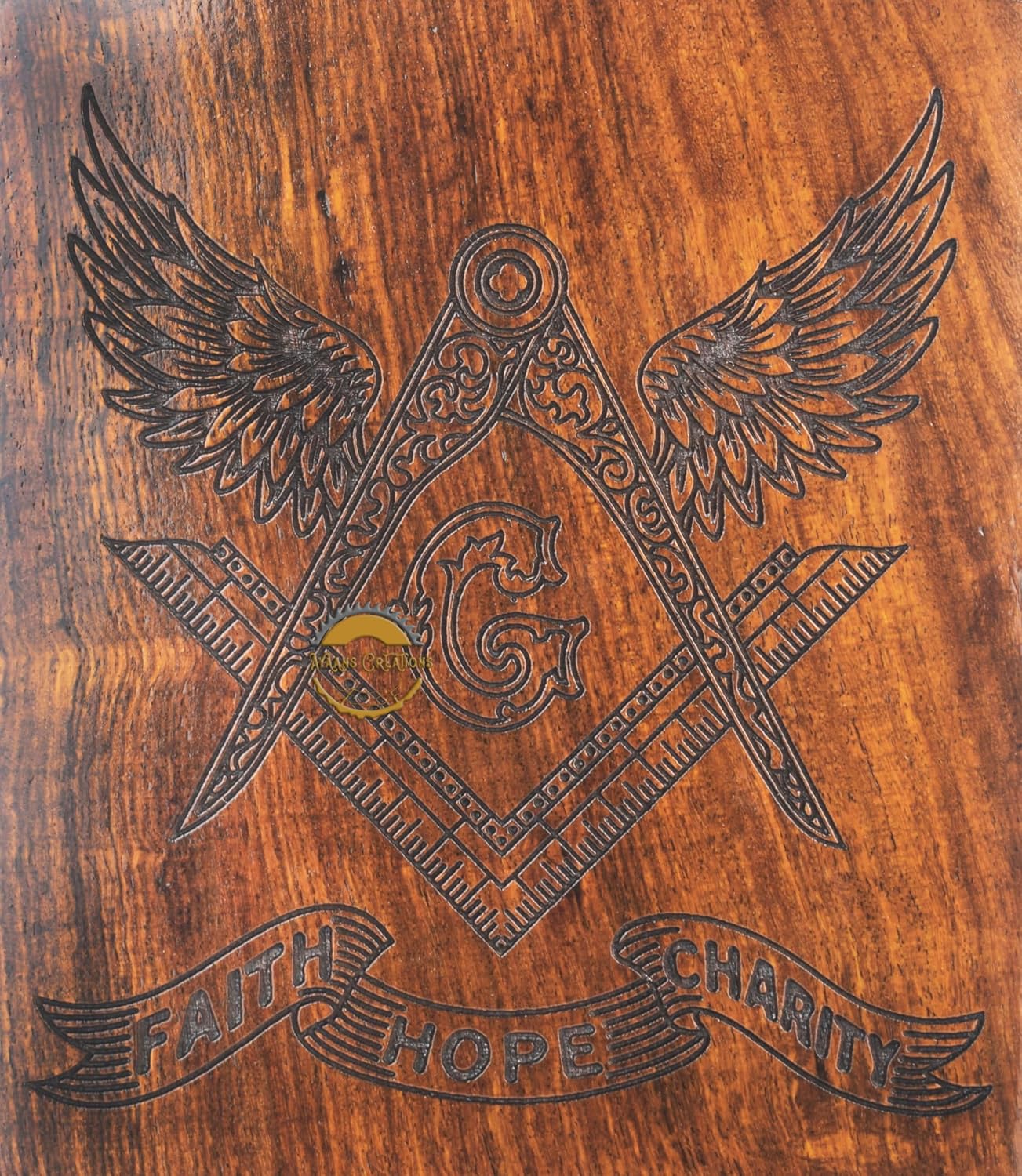 AYAANS Wooden Urn for Human Ashes Decorative Box