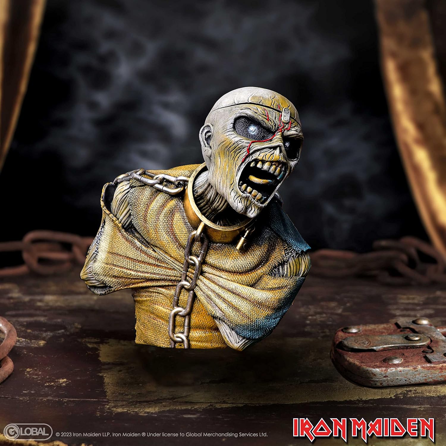 Iron Maiden Piece of Mind Bust Box Small Resin