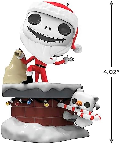 Hallmark Keepsake Christmas Ornament 2023 Disney Tim Burton Funko POP Jack Skellington Zero